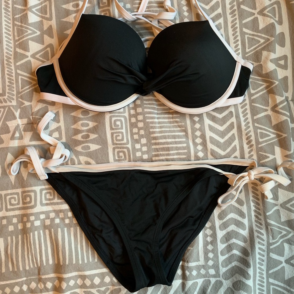 Black and white Adore Me bikini